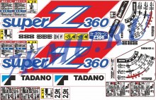 Комплект наклеек для КМУ Tadano Super Z360